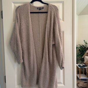 Like new Love ❤️ Blind long fuzzy sweater taupe medium